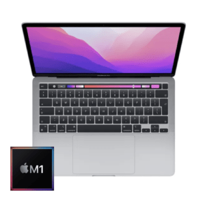 MacBook Pro 13-inch M1 8-Core CPU, 8-Core GPU - 16GB Unified RAM - 256GB (2020)- Space Grey - Grade A Certified Pre-owned (Original Packaging)