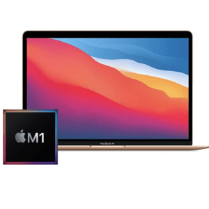 MacBook Air 13-inch M1 8-Core CPU, 7-Core GPU - 8GB Unified RAM - 256GB SSD - Gold - Grade A Certified Pre-owned (Original Packaging)