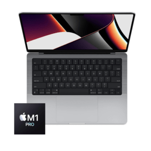 MacBook Pro 14-inch M1 Pro 8-Core CPU, 14-Core GPU-16GB RAM-512GB SSD (2021)- Silver - Grade A+ Certified Pre-owned
