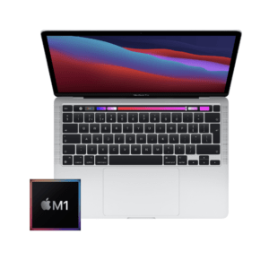 MacBook Pro 13-inch M1 8-Core CPU, 8-Core GPU - 8GB Unified RAM - 256GB (2020)- Silver - Grade A+ Certified Pre-owned (Low Battery Cycle Count!)