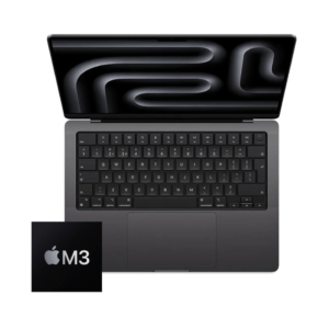 MacBook Pro 14-inch M3 8-Core CPU, 10-Core GPU-8GB RAM- 512GB SSD (2023)- Space Grey - Grade A Certified Pre-owned (Low Cycle Count)