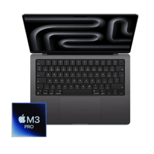 MacBook Pro 14-inch M3 Pro 12-Core CPU, 18-Core GPU-18GB RAM-1TB SSD (2023)- Space Black - Grade A+ Certified Pre-owned (Low Cycle Count)