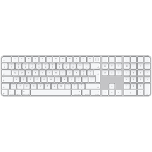 Magic Keyboard with Touch ID and Numeric Keypad for Mac models with Apple silicon - International English - White Keys,Model A3119
